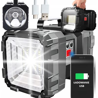 Inny producent Latarka Led Akumulatorowa Bardzo Mocna Szperacz Powerbank Usb C Dwustronna Inny producent Latarka Led Akumulatorowa Bardzo Mocna Szperacz Powerbank Usb C Dwustronna