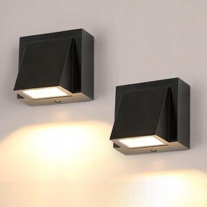 Inny producent 2 szt. zewnętrzna lampa ścienna, nowoczesna lampa ścienna 5W ciepłe światło Inny producent 2 szt. zewnętrzna lampa ścienna, nowoczesna lampa ścienna 5W ciepłe światło