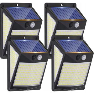 Bezmarkowe 4x Lampa Uliczna Solarna Szeroki Kąt 270° IP65 6W Czujnik Ruchu Zmierzchu Bezmarkowe 4x Lampa Uliczna Solarna Szeroki Kąt 270° IP65 6W Czujnik Ruchu Zmierzchu