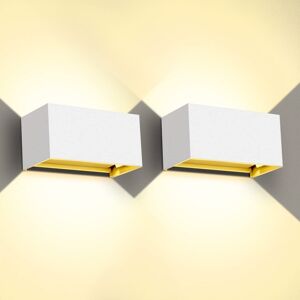 Inny producent KINGWEN 20W LED Lampa Ścienna Wewnętrzna Zewnętrzna 3000K Ciepła Biała Inny producent KINGWEN 20W LED Lampa Ścienna Wewnętrzna Zewnętrzna 3000K Ciepła Biała