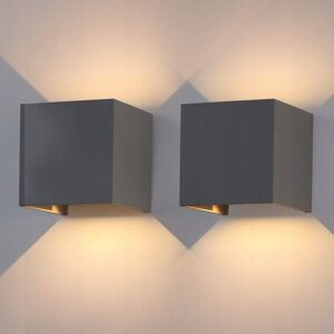 Inny producent Kinkiet ogrodowy Klighten szary zintegrowane źródło LED 12 W Inny producent Kinkiet ogrodowy Klighten szary zintegrowane źródło LED 12 W