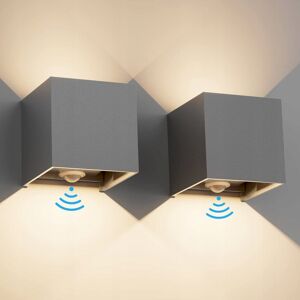 Inny producent KLIGHTEN Lampa Zewnętrzna 12W z Czujnikiem Ruchu IP65 3000K 2 Sztuki Inny producent KLIGHTEN Lampa Zewnętrzna 12W z Czujnikiem Ruchu IP65 3000K 2 Sztuki