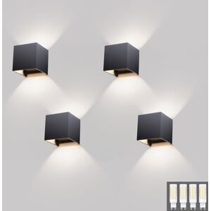 Inny producent KLIGHTEN Zestaw 4 Nowoczesne Lampy Ścienne Zewnętrzne IP54 9W 4000K Inny producent KLIGHTEN Zestaw 4 Nowoczesne Lampy Ścienne Zewnętrzne IP54 9W 4000K