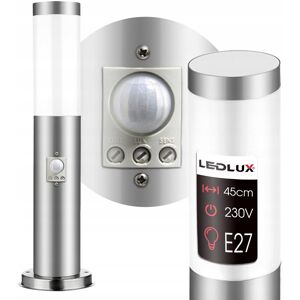 LEDLUX Lampa Ogrodowa Stojąca słupek do LED E27 Zewnętrzna 45 cm Czujnik Ruchu LEDLUX Lampa Ogrodowa Stojąca słupek do LED E27 Zewnętrzna 45 cm Czujnik Ruchu