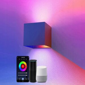 Inny producent Lampa ścienna LED wewnętrzna zewnętrzna inteligentny kinkiet kwadrat czarny Inny producent Lampa ścienna LED wewnętrzna zewnętrzna inteligentny kinkiet kwadrat czarny