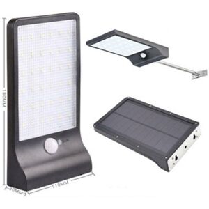 WMC Tools Lampa solarna LED ogrodowa balkonowa czujnik ruchu zmierzchu 5.5V 2.5W 3,7V 2000mAh WMC WMC Tools Lampa solarna LED ogrodowa balkonowa czujnik ruchu zmierzchu 5.5V 2.5W 3,7V 2000mAh WMC