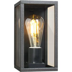 Inny producent Lampa zewnętrzna ścienna ozdobna prostokątna czarna 215x170x235mm Inny producent Lampa zewnętrzna ścienna ozdobna prostokątna czarna 215x170x235mm