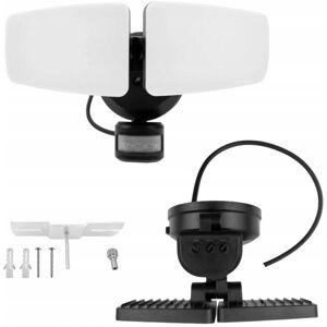 Ecolight Naświetlacz LED Podwójny z Czujnikiem Ruchu do Ogrodu 2x12W Barwa Zmienna Ecolight Naświetlacz LED Podwójny z Czujnikiem Ruchu do Ogrodu 2x12W Barwa Zmienna