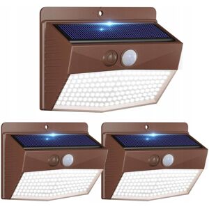 Inny producent PEASUR Solarna Lampa Zewnętrzna 138 LED Czujnik Ruchu IP65 Brązowy Korpus Inny producent PEASUR Solarna Lampa Zewnętrzna 138 LED Czujnik Ruchu IP65 Brązowy Korpus