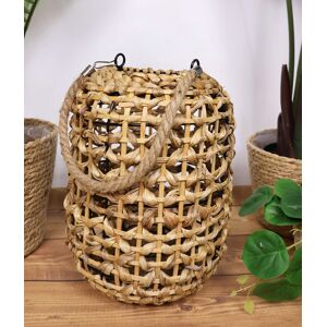 Inna producent Rattanowa latarnia dekoracyjna 33 x 22 cm Inna producent Rattanowa latarnia dekoracyjna 33 x 22 cm