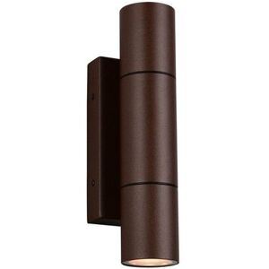 TRIO Lampa ścienna zewnętrzna YAMUNA 2xGU10 10W IP65 - brązowy TRIO Lampa ścienna zewnętrzna YAMUNA 2xGU10 10W IP65 - brązowy