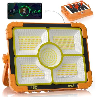 Inny producent 100W SOLARNA LAMPA ROBOCZA LED 10000LM 12000MAH IP66 DO PRACY NA ZEWNĄTRZ Inny producent 100W SOLARNA LAMPA ROBOCZA LED 10000LM 12000MAH IP66 DO PRACY NA ZEWNĄTRZ