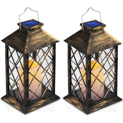 2x Lampa Solarna Ogrodowa Latarnia LED Stojąca LIRIO 2 IP44 Wisząca Latarenka LUMILED 2x Lampa Solarna Ogrodowa Latarnia LED Stojąca LIRIO 2 IP44 Wisząca Latarenka LUMILED