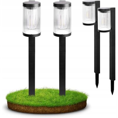 MasterLED 2x Lampa Solarna Ogrodowa wbijana 58cm zewnętrzna LED latarnia Do Ogrodu MasterLED 2x Lampa Solarna Ogrodowa wbijana 58cm zewnętrzna LED latarnia Do Ogrodu
