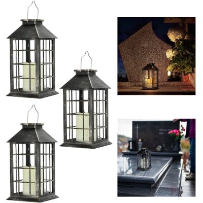 LLS 3x Latarenka Solarna LED Lampion Latarnia Lampa Ogrodowa LLS 3x Latarenka Solarna LED Lampion Latarnia Lampa Ogrodowa