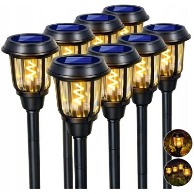 Nocton 8x SOLIDNA LAMPA SOLARNA POCHODNIA LAMPKI SOLARNE DO OGRODU OGRODOWE LED Nocton 8x SOLIDNA LAMPA SOLARNA POCHODNIA LAMPKI SOLARNE DO OGRODU OGRODOWE LED