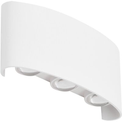 AZzardo Biała Lampa Ścienna Ginna Elewacyjny Kinkiet Led 6W Outdoor AZzardo Biała Lampa Ścienna Ginna Elewacyjny Kinkiet Led 6W Outdoor