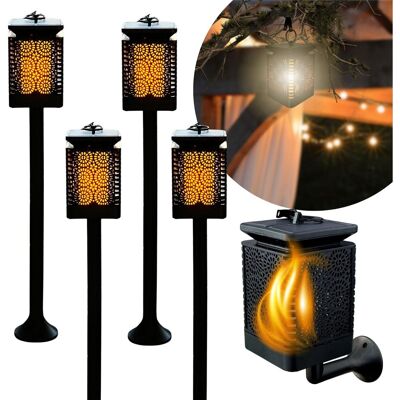 Reagle Blixtar 4X Lampa Solarna 3W1 Ogrodowa Led, Lampion, Pochodnia Efekt Płomienia Latarnia Reagle Blixtar 4X Lampa Solarna 3W1 Ogrodowa Led, Lampion, Pochodnia Efekt Płomienia Latarnia