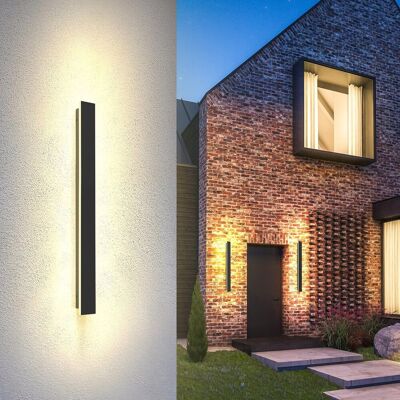 Inny producent BRIGHTOWER Lampa Ścienna Zewnętrzna Czarna IP65 80cm 24W Ciepłe Światło Inny producent BRIGHTOWER Lampa Ścienna Zewnętrzna Czarna IP65 80cm 24W Ciepłe Światło