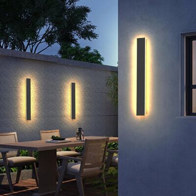 Inny producent BRIGHTOWER Zewnętrzna Lampa Ścienna Czarna IP65 100cm 32W Ciepłe Światło Inny producent BRIGHTOWER Zewnętrzna Lampa Ścienna Czarna IP65 100cm 32W Ciepłe Światło