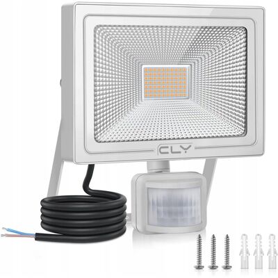 Inny producent CLY LED Reflektor z Czujnikiem Ruchu 50W 4700LM IP66 Do Ogrodu Garażu Inny producent CLY LED Reflektor z Czujnikiem Ruchu 50W 4700LM IP66 Do Ogrodu Garażu