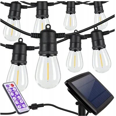 Berge Girlanda Solarna Ogrodowa Łańcuch Świetlny 10m LED WODOSZCZELNA Z ŻARÓWKAMI Berge Girlanda Solarna Ogrodowa Łańcuch Świetlny 10m LED WODOSZCZELNA Z ŻARÓWKAMI