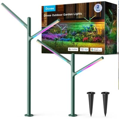 Govee H7086 Rgbicww Garden Lights Ogrodowe Oświetlenie Led Rgbww, 1100 Lm, 2.4ghz Wi-Fi + Bluetooth, Ip66 Govee H7086 Rgbicww Garden Lights Ogrodowe Oświetlenie Led Rgbww, 1100 Lm, 2.4ghz Wi-Fi + Bluetooth, Ip66