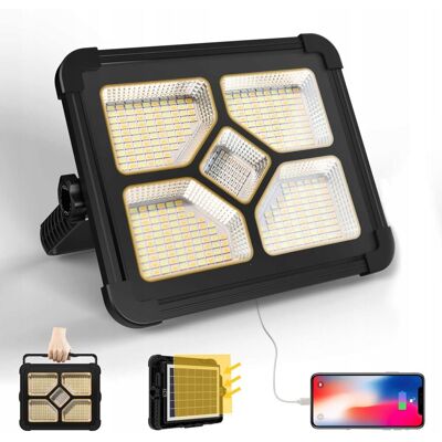Inny producent Iodoo Lampa LED 200W Zasilana Słonecznie Przenośna Powerbank 20600mAh Inny producent Iodoo Lampa LED 200W Zasilana Słonecznie Przenośna Powerbank 20600mAh