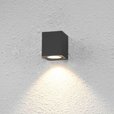 Italux Genta OWL-2197-1SQ kinkiet lampa ścienna ogrodowa GU10 IP54 czarny piaskowany Italux Genta OWL-2197-1SQ kinkiet lampa ścienna ogrodowa GU10 IP54 czarny piaskowany