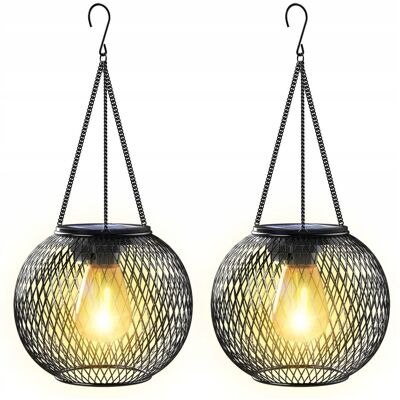 Inny producent KAGOLING Lampy Solarne Zewnętrzne LED 2 Sztuki Czarny Inny producent KAGOLING Lampy Solarne Zewnętrzne LED 2 Sztuki Czarny