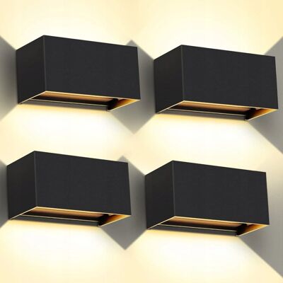 Inny producent KINGWEN 4 Sztuki LED Lampy Ścienne Wewnętrzne Zewnętrzne 20W 3000K IP65 Inny producent KINGWEN 4 Sztuki LED Lampy Ścienne Wewnętrzne Zewnętrzne 20W 3000K IP65