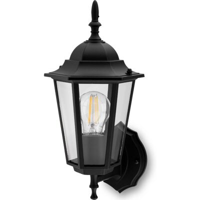 Kinkiet Ogrodowy Elewacyjny Zewnętrzny E27 LATARNIA do GÓRY Czarna BELLIS LUMILED Kinkiet Ogrodowy Elewacyjny Zewnętrzny E27 LATARNIA do GÓRY Czarna BELLIS LUMILED