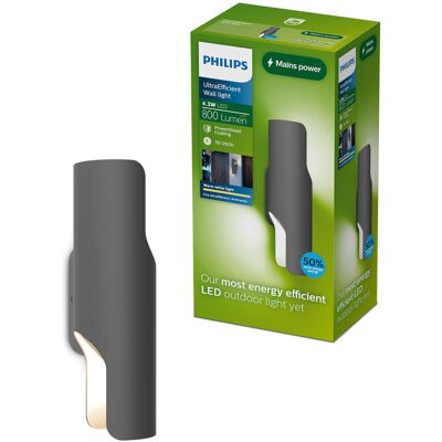 Kinkiet Ogrodowy PHILIPS Fira UltraEfficient Lampa Zewnętrzna Elewacyjna LED 4.3W 800lm 2700K Ciepła Barwa IP44 Odporna na warunki atmosferyczne, An.. Kinkiet Ogrodowy PHILIPS Fira UltraEfficient Lampa Zewnętrzna Elewacyjna LED 4.3W 800lm 2700K Ciepła Barwa IP44 Odporna na warunki atmosferyczne, An..