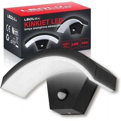 LEDLUX Kinkiet Ścienny Zewnętrzny Lampa Elewacyjna Czujnik Ruchu Zmierzchu 9W LEDLUX Kinkiet Ścienny Zewnętrzny Lampa Elewacyjna Czujnik Ruchu Zmierzchu 9W