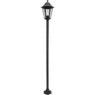 rexe KLASYCZNA LAMPA STOJĄCA 170 CM CZARNA MOC 60W SZKŁO I ALUMINIUM NA ZEWNĄTRZ rexe KLASYCZNA LAMPA STOJĄCA 170 CM CZARNA MOC 60W SZKŁO I ALUMINIUM NA ZEWNĄTRZ