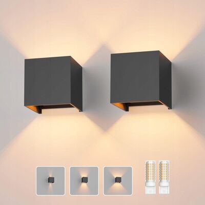 Inny producent KLIGHTEN 2 Sztuki LED Kinkiet z Wymienną G9 LED Lampą Ciepłobiały 3000K Inny producent KLIGHTEN 2 Sztuki LED Kinkiet z Wymienną G9 LED Lampą Ciepłobiały 3000K