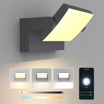 Inny producent KLIGHTEN Lampa Ścienna LED 24W Zewnętrzna Sterowana Aplikacją IP65 Inny producent KLIGHTEN Lampa Ścienna LED 24W Zewnętrzna Sterowana Aplikacją IP65