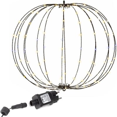 Springos Kula Świąteczna Do Ogrodu 160 Led Bombka Ip44 Ciepły Biały + Biały Flash Springos Kula Świąteczna Do Ogrodu 160 Led Bombka Ip44 Ciepły Biały + Biały Flash