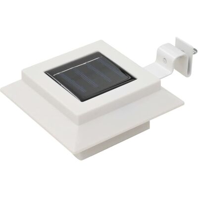 VMP Kwadratowe lampy solarne na zewnątrz, 6 szt., LED, 12 cm, białe VMP Kwadratowe lampy solarne na zewnątrz, 6 szt., LED, 12 cm, białe