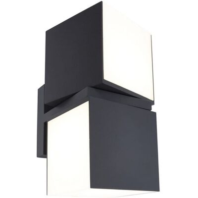 Lampa elewacyjna kinkiet zewnętrzny CUBA antracyt Lutec 5193808118 Lampa elewacyjna kinkiet zewnętrzny CUBA antracyt Lutec 5193808118
