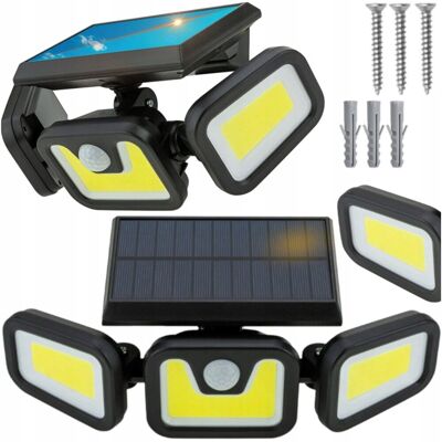 Rabino LAMPA GARAŻOWA LED SOLARNA Z REGULACJĄ KĄTU ŚWIECENIA DUŻA 320 STOPNI Rabino LAMPA GARAŻOWA LED SOLARNA Z REGULACJĄ KĄTU ŚWIECENIA DUŻA 320 STOPNI