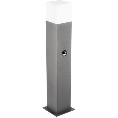 GTV Lampa ogrodowa stojąca z czujnikiem ruchu LARGO 50 E27 IP44 grafit GTV Lampa ogrodowa stojąca z czujnikiem ruchu LARGO 50 E27 IP44 grafit