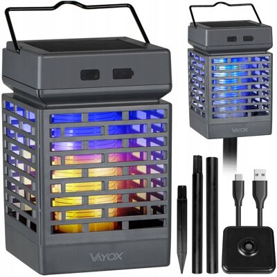 LAMPA OWAWDOBÓJCZA SOLARNA LATARNIA OGRODOWA LED POCHODNIA AKU USB VAYOX LAMPA OWAWDOBÓJCZA SOLARNA LATARNIA OGRODOWA LED POCHODNIA AKU USB VAYOX