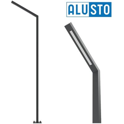 Alusto Lampa PARKOWA zewnętrzna ogrodowa ALU LED latarnia słup Elka 120° 5m Alusto Lampa PARKOWA zewnętrzna ogrodowa ALU LED latarnia słup Elka 120° 5m
