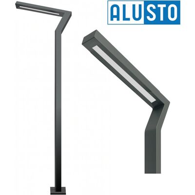 Alusto Lampa PARKOWA zewnętrzna ogrodowa ALU LED latarnia słup Zetka 4m Alusto Lampa PARKOWA zewnętrzna ogrodowa ALU LED latarnia słup Zetka 4m