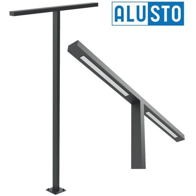 Alusto Lampa PARKOWA zewnętrzna ogrodowa ALU LED latarnia ULICZNA słup Tavo 4m Alusto Lampa PARKOWA zewnętrzna ogrodowa ALU LED latarnia ULICZNA słup Tavo 4m