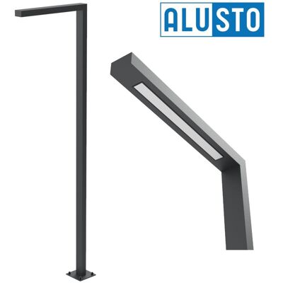 Alusto Lampa PARKOWA zewnętrzna ULICZNA ogrodowa ALU LED latarnia słup Elka 3m Alusto Lampa PARKOWA zewnętrzna ULICZNA ogrodowa ALU LED latarnia słup Elka 3m