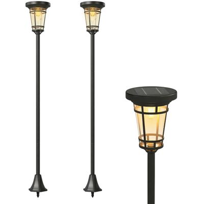 Lampa podłogowa Outsunny Solar Lantern 2-pak, 180 cm, regulowana wysokość, ogrodowa latarnia zewnętrzna z 2 trybami jasności, przełącznikiem czujnik.. Lampa podłogowa Outsunny Solar Lantern 2-pak, 180 cm, regulowana wysokość, ogrodowa latarnia zewnętrzna z 2 trybami jasności, przełącznikiem czujnik..