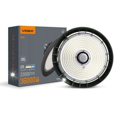 Lampa przemysłowa oświetlenie LED High Bay VIDEX HB01 200W 36000Lm magazyn Lampa przemysłowa oświetlenie LED High Bay VIDEX HB01 200W 36000Lm magazyn