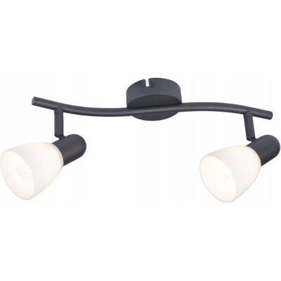Lampa punktowa sufitowa do salonu kuchni ruchoma Rabalux Soma 2xE14 czarna Lampa punktowa sufitowa do salonu kuchni ruchoma Rabalux Soma 2xE14 czarna